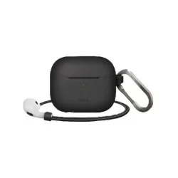 Uniq Vencer Silicone Hang Case for Airpods 3 - Charcoal Dark Grey